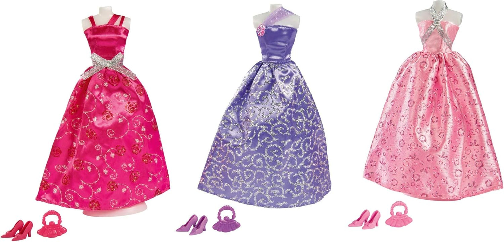 Simba 105723369 – Steffi Love Glamour / Puppenkleidungsset / 3 verschiedene Artikel / Nur ein Artikel ist im Lieferumfang enthalten / Ballkleid für alle 29-cm-Puppen / Puppe nicht im Lieferumfang enthalten