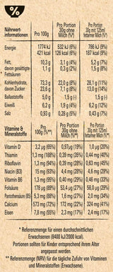 NESTLE Strawberry Minis, Müsli mit Erdbeergeschmack und Vollkornmehl, Set 7 x 375 Gramm Cereals Naty Shop