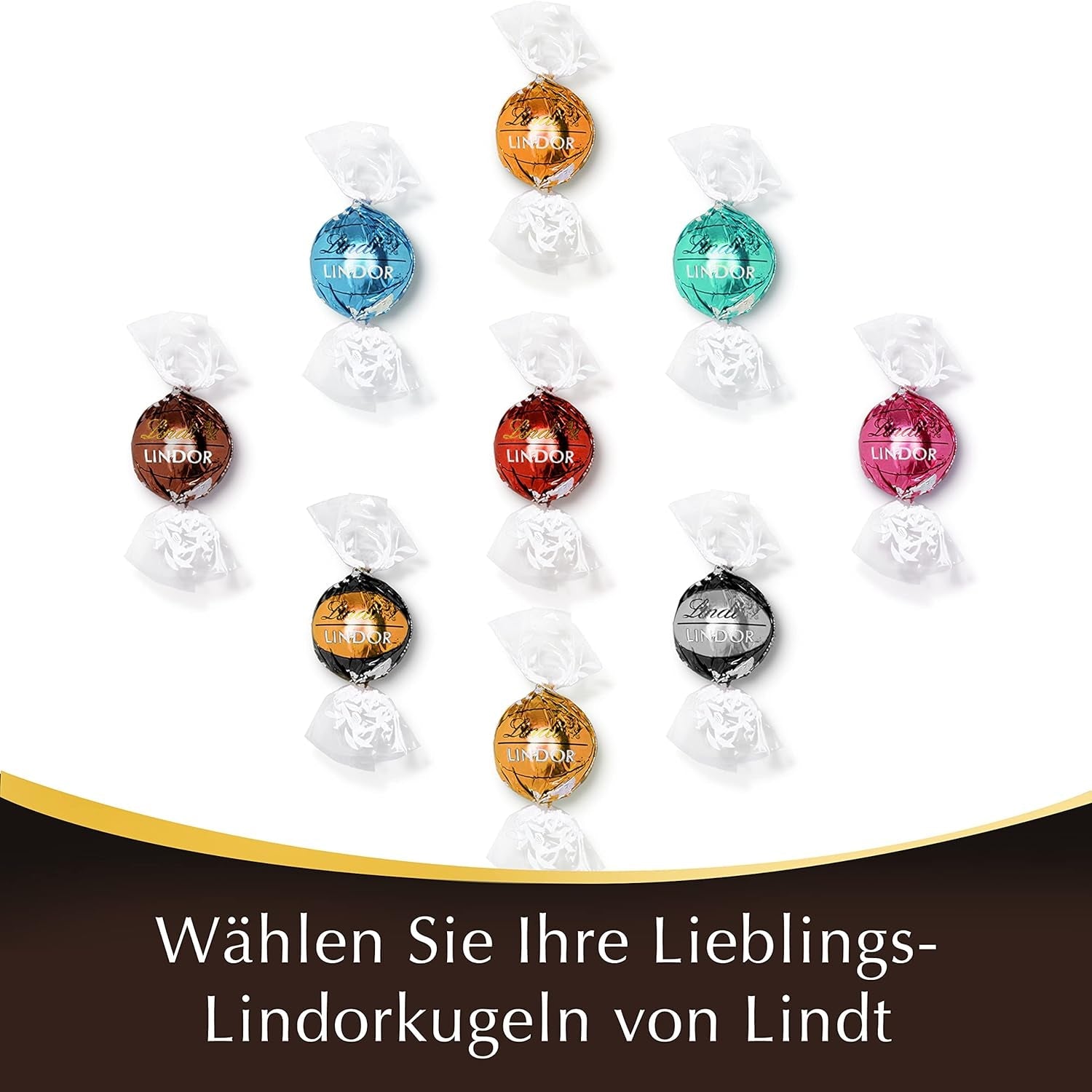 Lindor Schokokugeln 70 % extra dunkler Kakao | 137g Beutel | Ca. 10 Kugeln feiner Zartbitterschokolade mit zartschmelzender Füllung | Geschenk aus Schokolade | Schokoladengeschenk