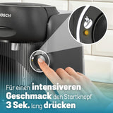 Bosch Tassimo finesse TAS162E Kapsel-Espressomaschine, 70 Getränke, intensiverer Kaffee auf Knopfdruck, automatische Abschaltung, nachhaltig, perfekte Dosierung, 1400 W, schwarz/schwarz