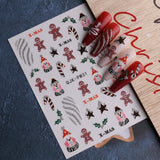 JMEOWIO Nagelsticker Glitzer Weihnachten 10 Blatt Nail Art Sticker Selbstklebend Nagelaufkleber Schneeflocken Winter Dekoration Nageldesign Zubehör