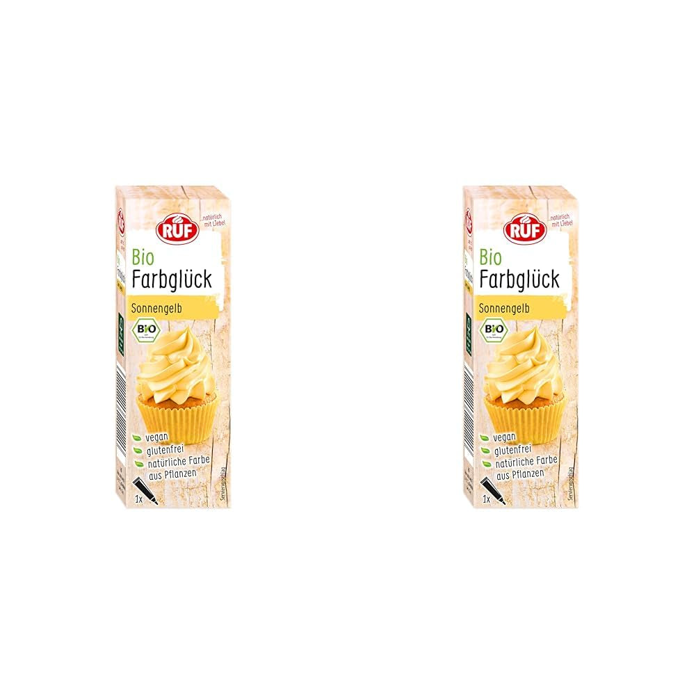 RUF Bio-Lebensmittelfarbe Zuckerwatte rosa mit Agavensirup zum Einfärben von Zuckerguss und zum Dekorieren von Kuchen, glutenfrei und vegan, 1 x 25g