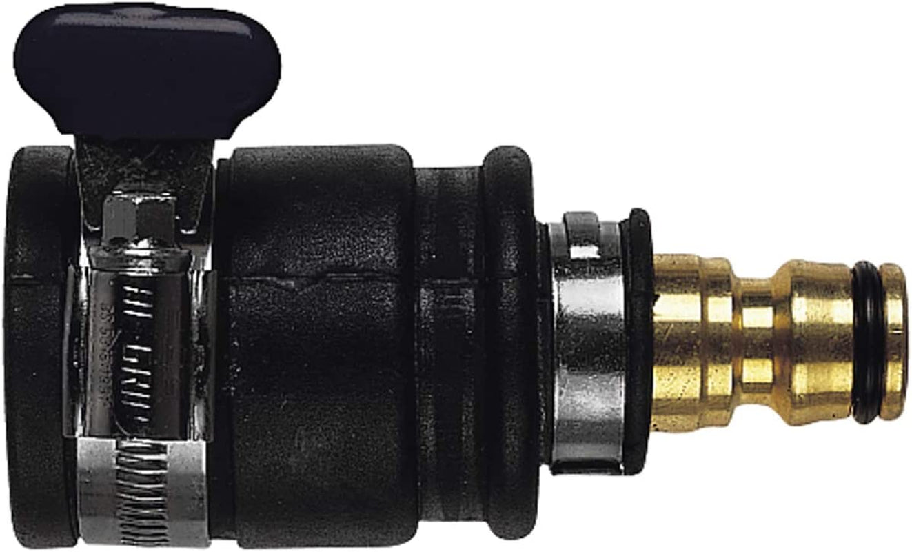 Steckbarer Wasserhahnanschluss | Durchmesser 20-30 mm | Massives Messing | Sicher und langlebig | Sichere Befestigung | Robust und korrosionsbeständig, schwarz/silber/gold
