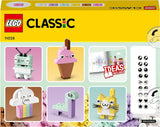 LEGO 11028 Classic Pastel Kreativbauset, Ziegelbox, Konstruktionsspielzeug für Mädchen und Jungen ab 5 Jahren mit Modellen; Eis, Dinosaurier, Katze und mehr Bausätze Besuchen Sie den LEGO-Store