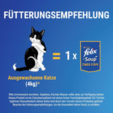 Felix Suppenstreifen, Katzensuppe, gemischte Sorte, 8er Pack (8 x 6 Beutel à 48g)