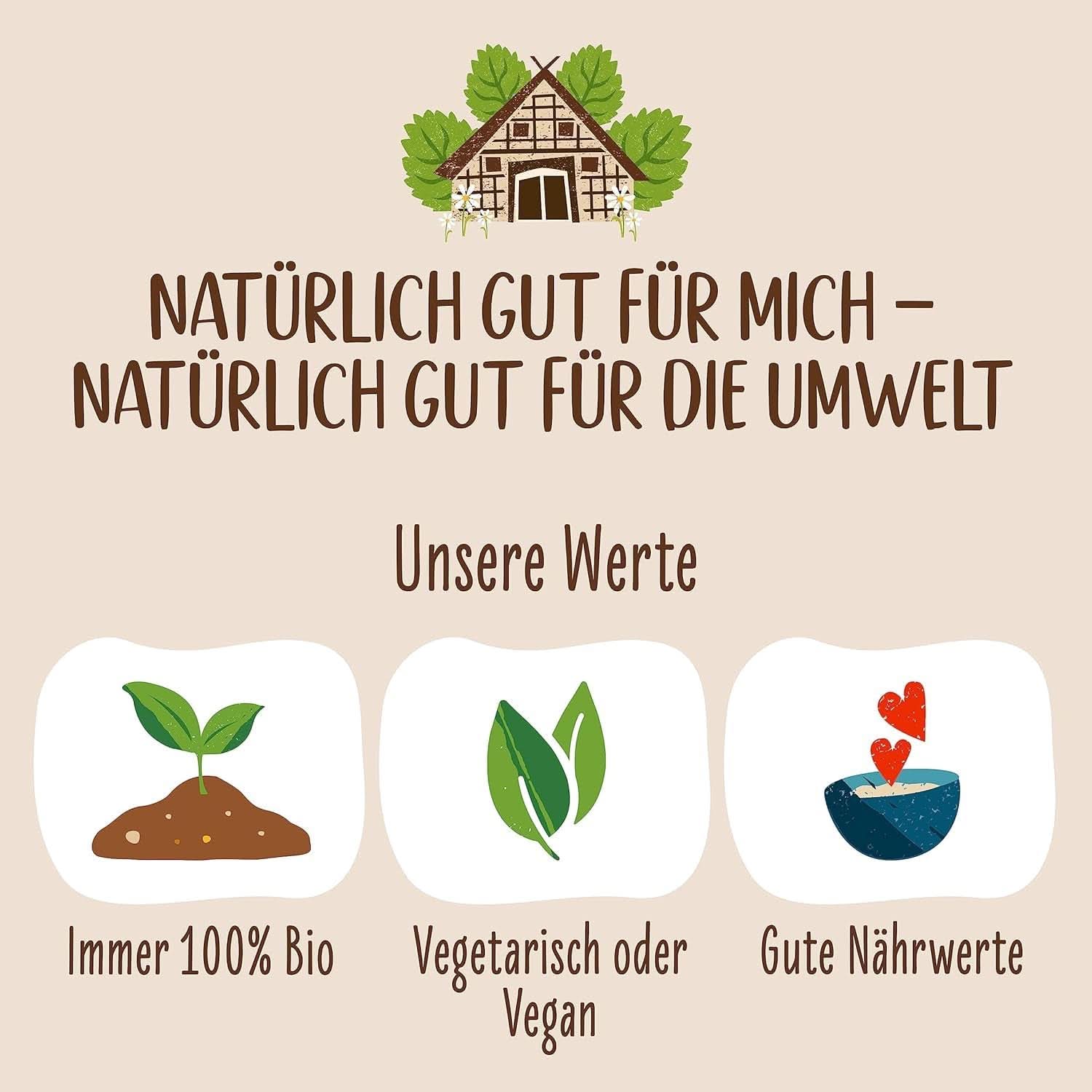 Allos ungesüßter Feigen- und Himbeerbrei, Set 6 x 500 Gramm Cereals Naty Shop