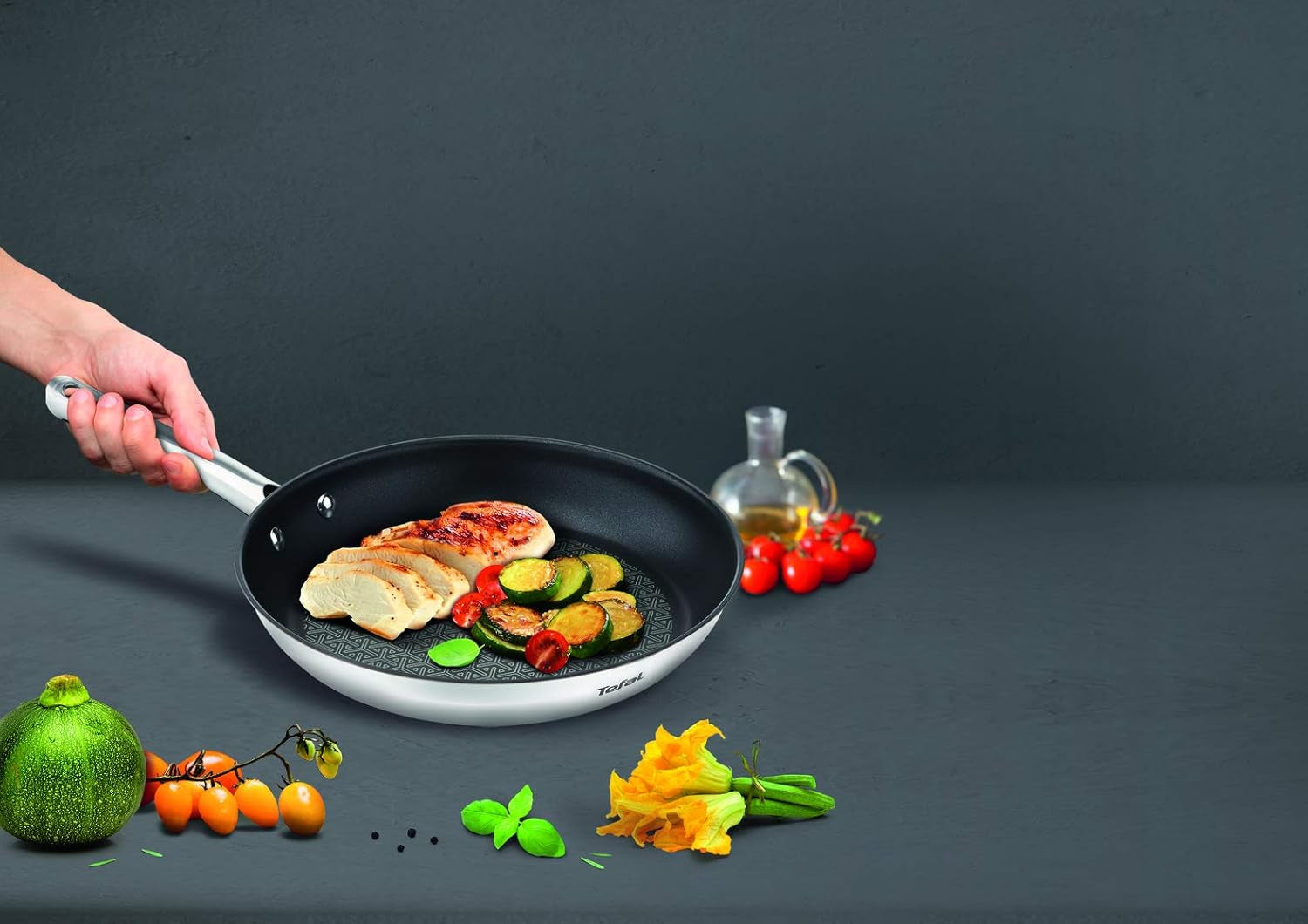 TEFAL DUETTO Pfannenset 3-teilig 20/24/28 cm, Induktion Töpfe und Pfannen Naty Shop