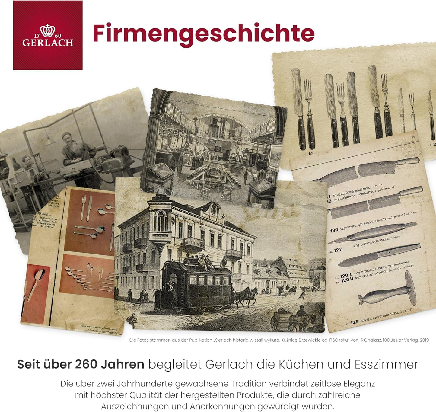 Gerlach 1760 Tafelservice - 18-teilig - Tischservice für 6 Personen - Tellerset - Modernes Porzellan, weiß