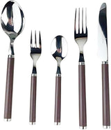 Villeroy und Boch Play Chocolate Brown Besteck, für bis zu 6 Personen, 30 Teile, Edelstahl, brauner Kunststoffgriff Kitchen Naty Shop