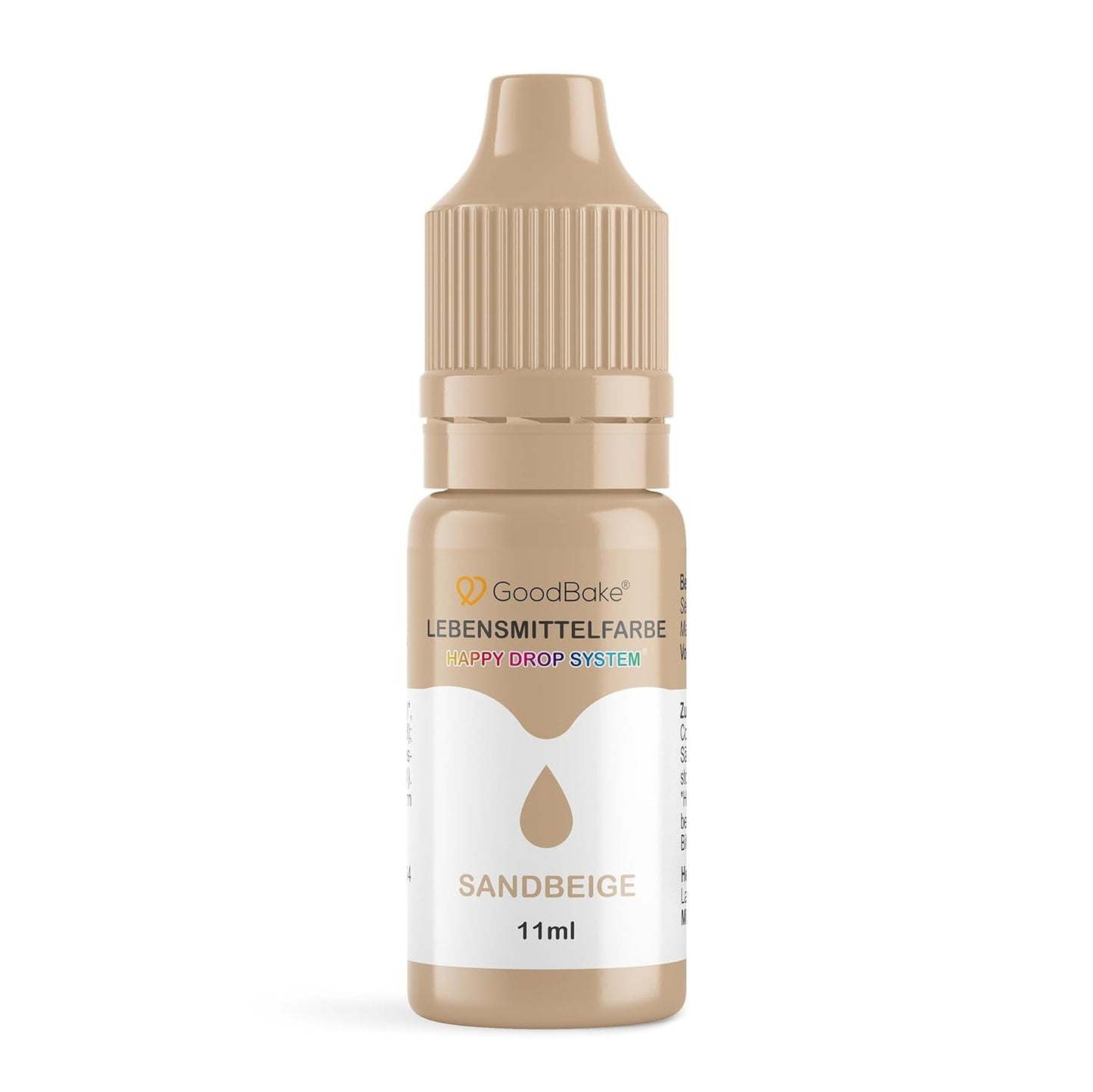 Goodbake Pastell Sand Beige Lebensmittelfarbe (11 ml) – Hochdosierte Lebensmittelfarbe – Zum Färben von Kuchen, Fondant, Buttercreme, Macarons, Getränken, Schleim und vielen anderen Gegenständen. 100 % vegan