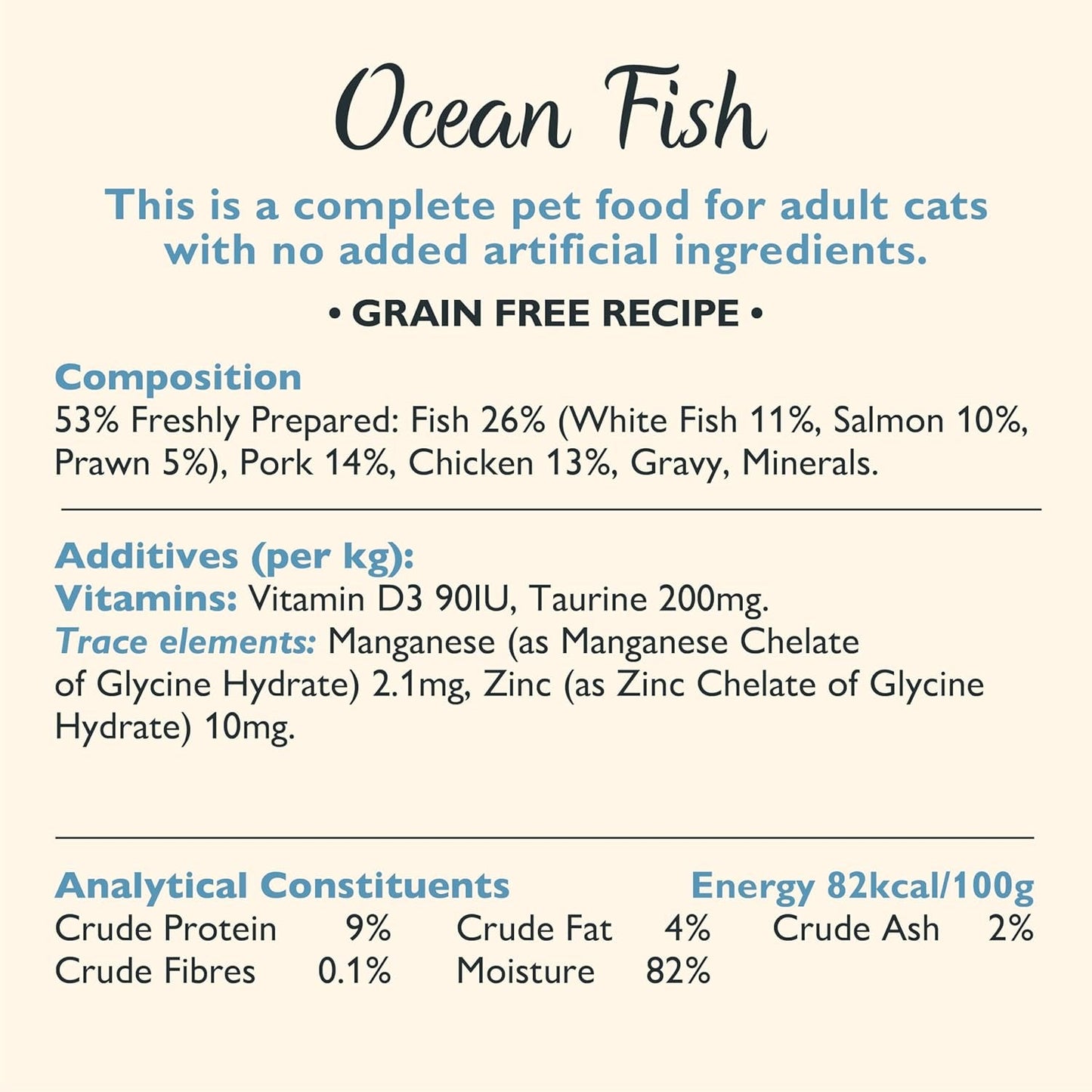 Lily's Kitchen Fish Tasty Cuts Nassfutter für Katzen – 24er-Pack (24 x 85 g). Köstliche Fischstücke in Soße für Katzen