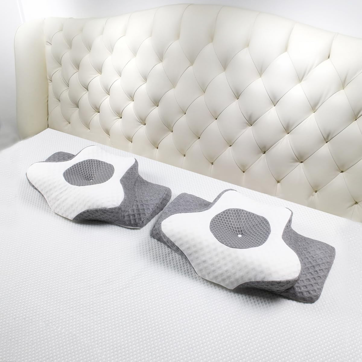 Orthopädisches Kissen aus Memory-Schaum von Topmener, verstellbares Nackenkissen, schmetterlingsförmiges ergonomisches orthopädisches Kissen zur Unterstützung des Nackens während des Schlafs, Schlafkissen für Rücken- und Bauchschläfer, orthopädische Halskissen von Naty Shop