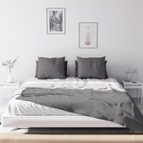 Soleil D'Ocre Adele, Zickzack-Bezug, vom Sofa geworfen, Polycoton, Grau, 220 x 240 cm Bettdecken und Steppdecken Naty Shop
