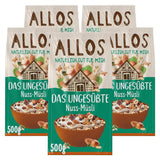 Allos, ungesüßtes Beerenmüsli, Packung 5 x 500 Gramm Cereals Naty Shop Haselnüsse
