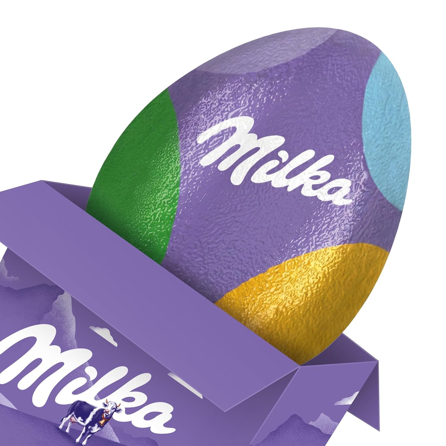 Milkshake Me Egg – Schokoladenei gefüllt mit Mini-Bunteiern aus Alpenmilchschokolade – 97g