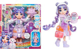 Rainbow High Winter Wonderland – Skyler (blau) – 28 cm große versteckte magische wasserspeichernde Schnee-Modepuppe mit Schneemann-Set, geeignet für Kinder im Alter von 4–12 Jahren und Sammlerpuppen, Naty Shop Violett (lila)