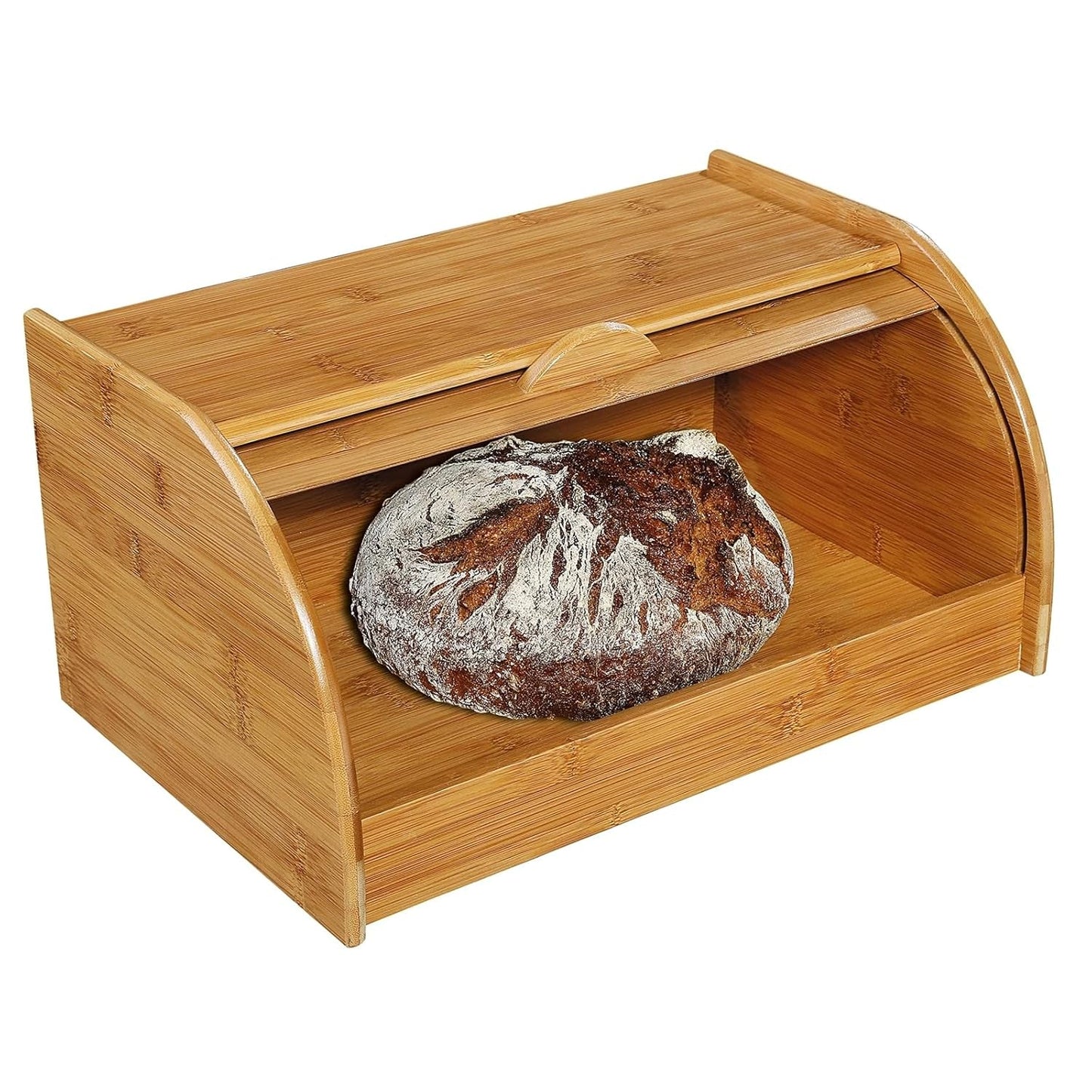 54118 Brotkorb, Bambus 40 x 26 x 20 cm, braun, 40,5 x 27,5 x x 21,5 cm Frischhaltedosen Naty Shop