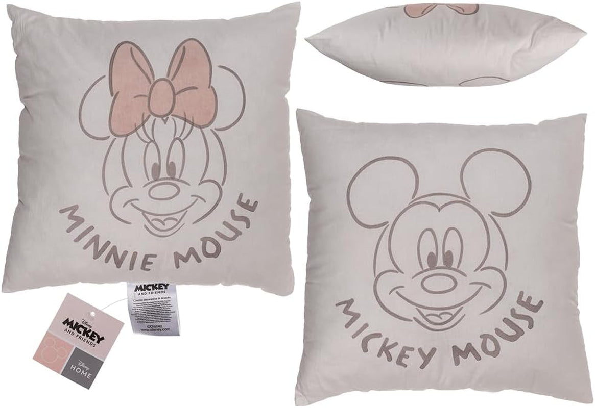 Decorative pillow Out of the Blue, Disney, Minnie & Mickey 40 X 40 cm, cover: 100% cotton, filling: 100% polyester Naty Shop standard pillows Default title