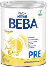 BEBA PRE Anfangsmilch von Geburt an, Babynahrung mit DHA, nur Laktose, ohne Palmöl, Packung 3 (3 x 800 g) Naty Shop
