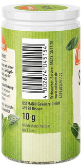 Ostmann Gewürze - Salbei gerebelt | Würziges Kräuteraroma für Fleisch- und Gemüsegerichte | 10 g in der Dosis