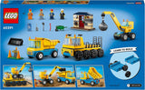 LEGO 60391 City Baufahrzeuge und Abrissbirne, Kran, Bagger, Muldenkipper und Transportfahrzeuge, Spielzeug, Lernspielzeug für Kinder ab 4 Jahren. Bausets. Besuchen Sie den LEGO-Store