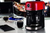 Ariete Moderna 1396 Filter-Espressomaschine für die Zubereitung von amerikanischem Kaffee, bis zu 15 Tassen, Glaskaraffe, Heizplatte, LCD-Display, herausnehmbare und waschbare Filter, weiß