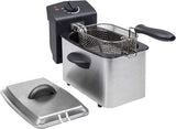 Tristar-Edelstahlfritteuse – mit 2 Liter Fassungsvermögen, Kaltzonenfunktion und einstellbarem Thermostat bis 190 °C, FR-6919, Silber Appliances Naty Shop
