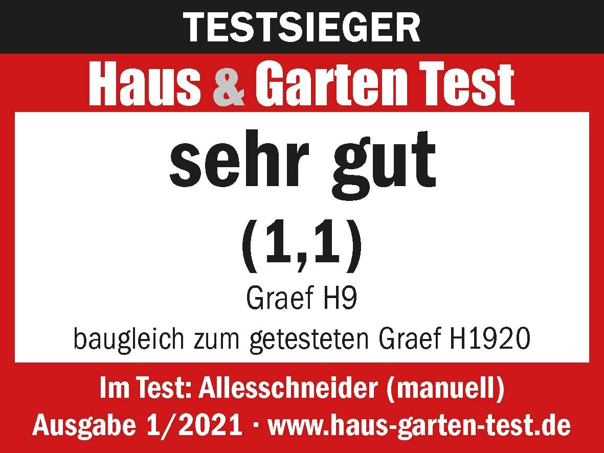 GRAEF Manueller Allesschneider H9, Silber Rasnite und Naty Shop Allesschneider