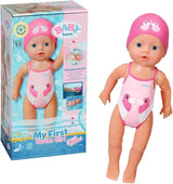 BABY Born My First Swimmer Girl – 30 cm große Puppe – Badepuppe mit Drehmechanismus, wasserdicht – funktioniert ohne Batterien – geeignet für Kinder ab 1 Jahr