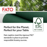 Weichheit und Weichheit, Einweg-Papiertücher, 40 Stück, Taschentücher, Größe 38 x 38, gefaltet, 4, 2-lagig, schwarze Farbe, 100 % reines Zellulosepapier, FSC-zertifiziert (2 Stück)