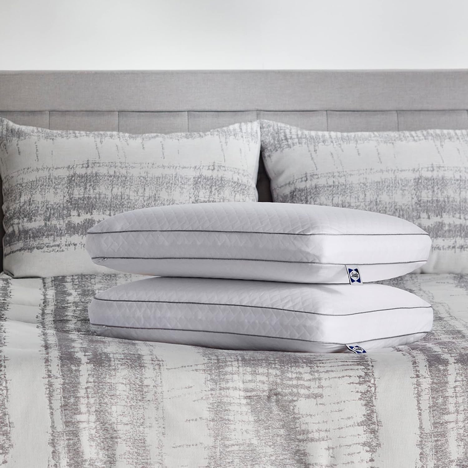 Sealy Essentials Memory Foam-Kissen Standard Weiß 2-teilig Naty Shop Standard-Kissen 2-teilig