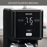 Krups Smart'n Light Kaffeemaschine mit Timer, für 1,25 Liter Filterkaffee, Warmhaltefunktion, Abschaltautomatik, Schwarz, KM600810