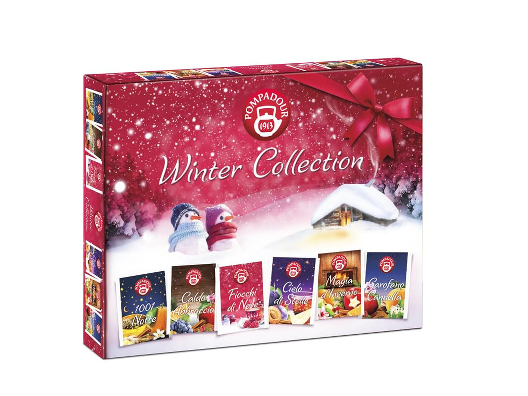 Pompadour 1913 Winter Collection Sortiment entkoffeinierter Früchte- und Kräutertees – 1 x 30 Teebeutel (82,5 Gramm)
