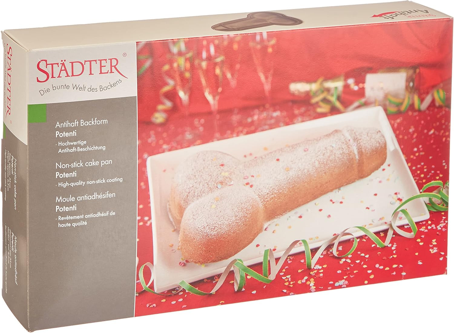Staedter - Motivbackform Emil Der Igel - Hochwertige Antihaftbeschichtung - PFAS Frei Formen und Bleche zum Backen Naty Shop Motivbackform Potenti