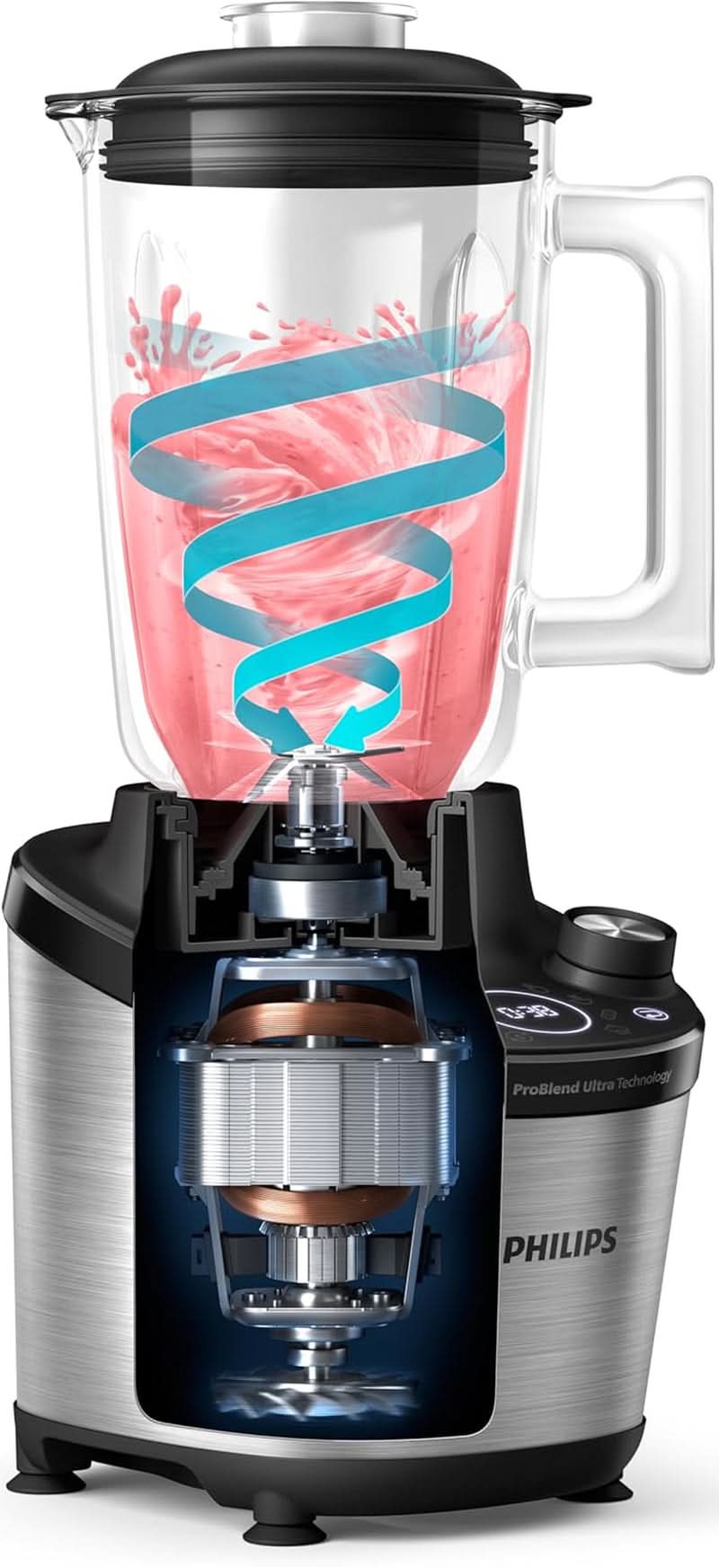 Mixer PHILIPS Serie 7000 HR3760/00, 2l, 1500W, 12 Geschwindigkeitsstufen, schwarz Kitchen Naty Shop