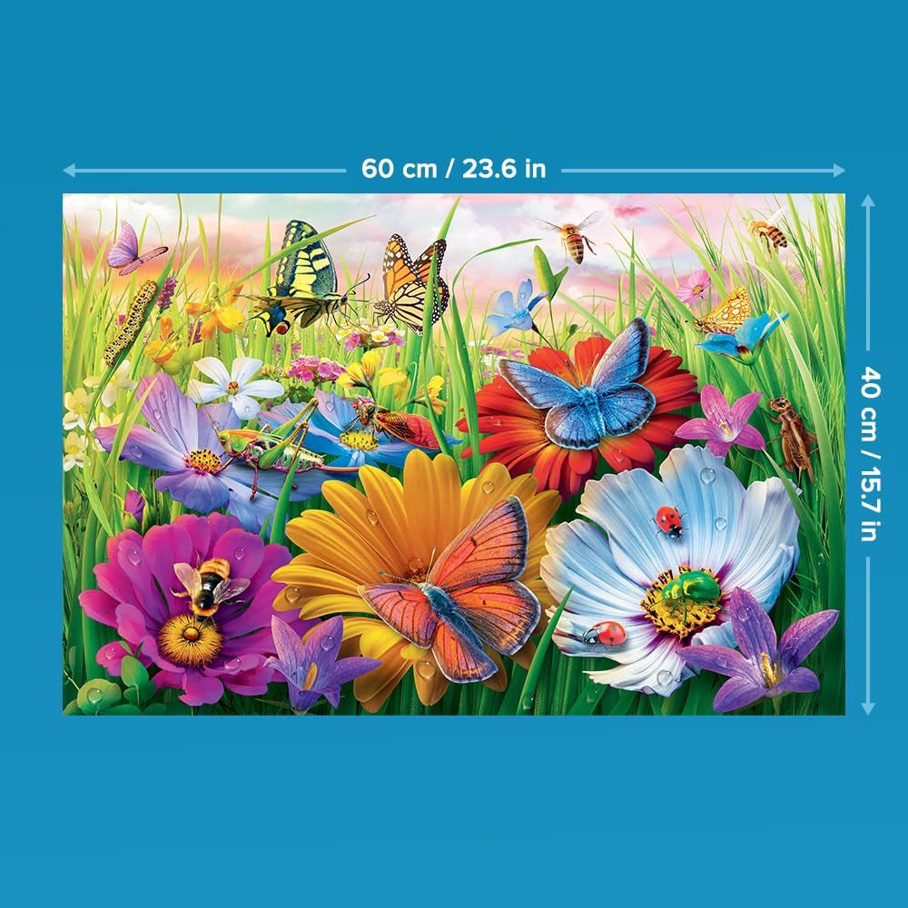 Trefl - Easypiece Puzzle: Insekten auf der Wiese - 300 Teile - große Teile, leicht zu puzzeln, für Erwachsene und Kinder ab 10 Jahren Puzzle Naty Shop