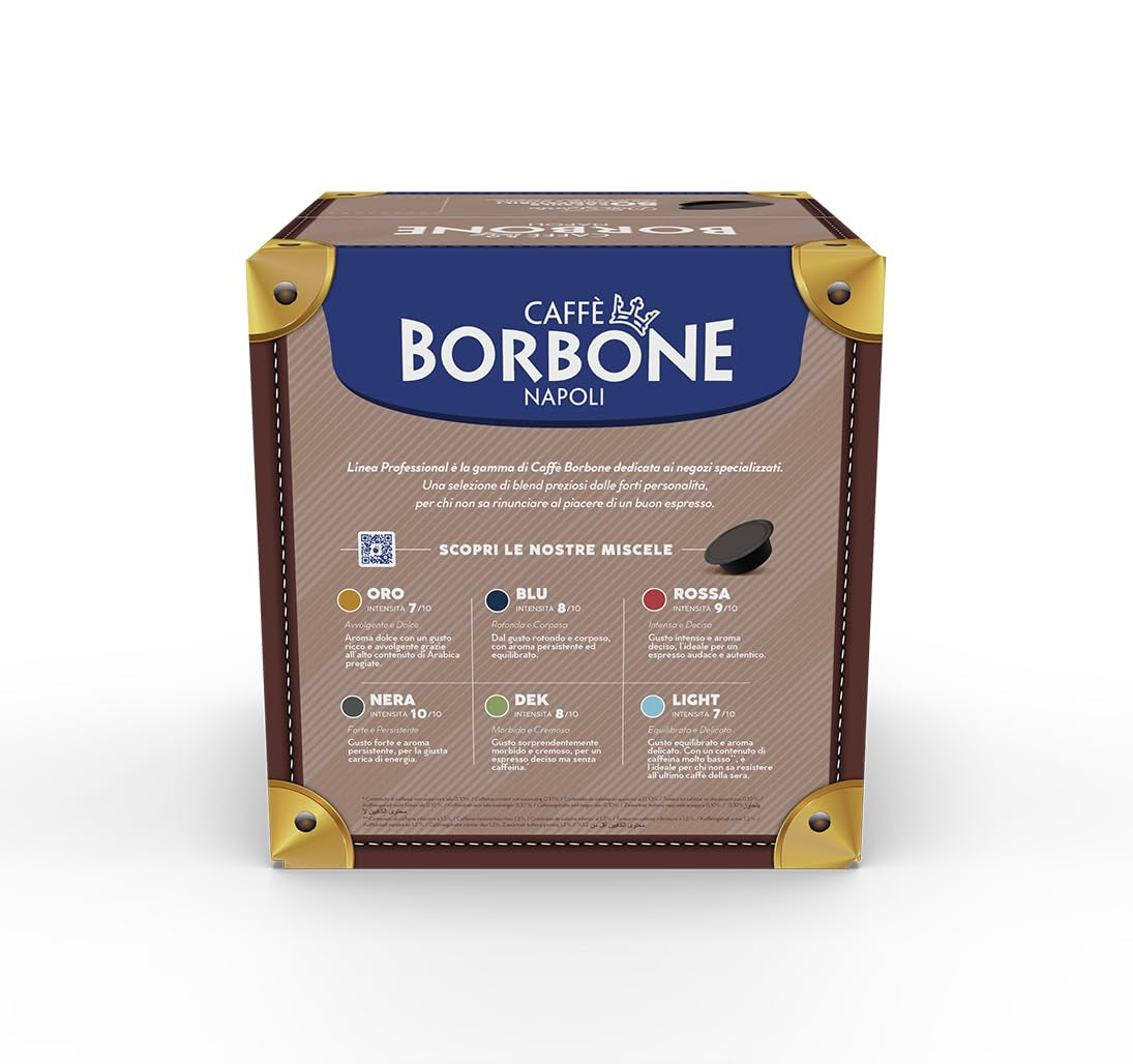 Caffè Borbone Don Carlo Blaue Blend – 50 Kapseln – kompatibel mit Lavazza®* A Modo Mio®* Haushalts-Espressomaschinen