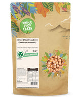 Wholefood Earth Kichererbsen, 8 mm (ideal für Hummus), gentechnikfrei, natürlich, vegan, milchfrei, ohne Zuckerzusatz, 2 kg