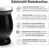 Mate Bio-Teeset ● 3 Mate-Sortimente + 2 doppelwandige Mate-Becher aus Edelstahl + 2 Bombillas + Zubereitungsanleitung (Schwarz)