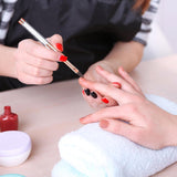 6 Stück Nagelbürsten mit Kappe, Nagel-UV-Gel-Acryl-Nagelbürste, Nagel-Gel-Pinsel, teilweise Nail-Art-Pinsel-Set