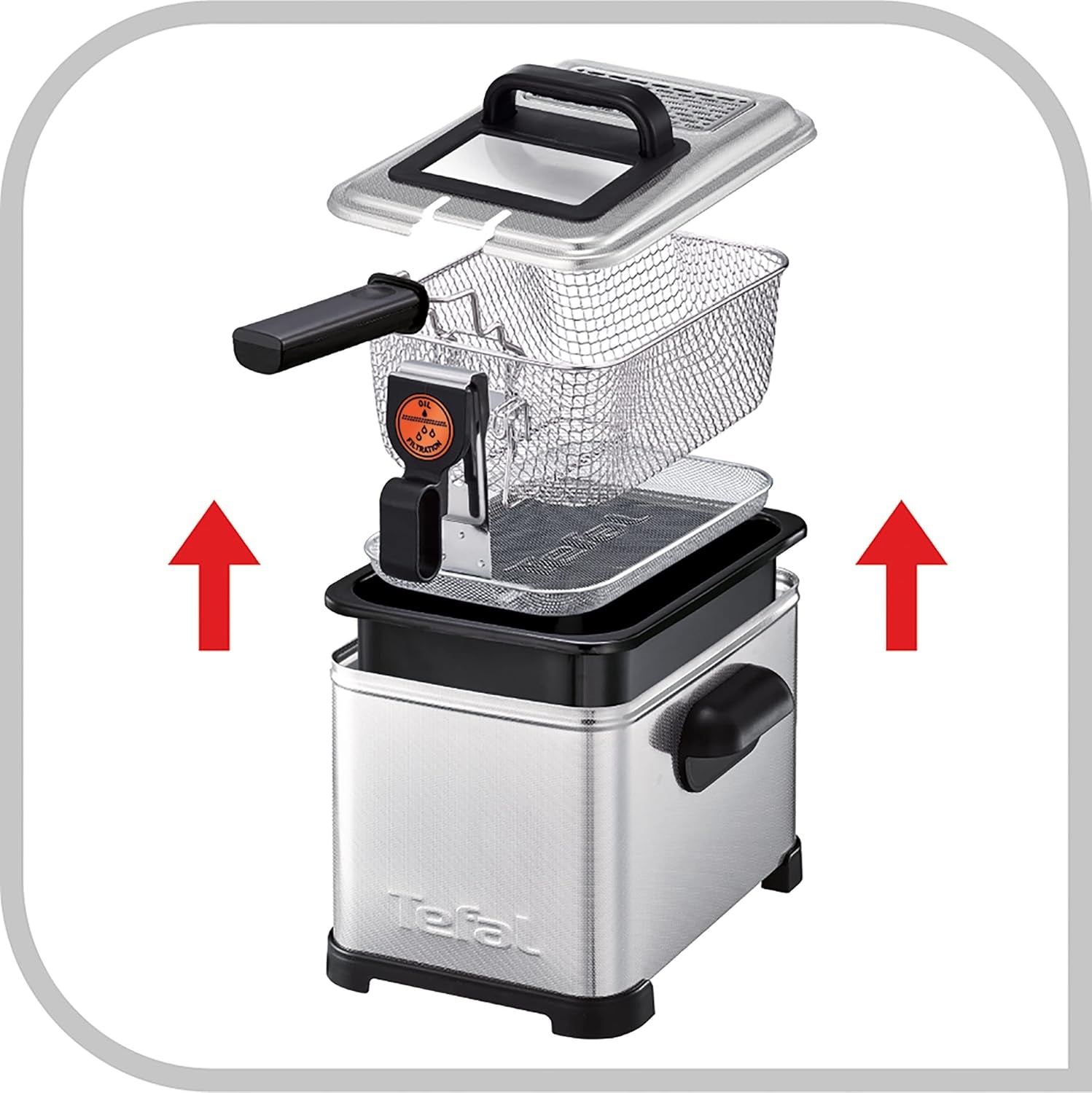 Tefal FR5160 Filtra Pro, semiprofessionelle Ölfritteuse Haushaltsgeräte Naty Shop