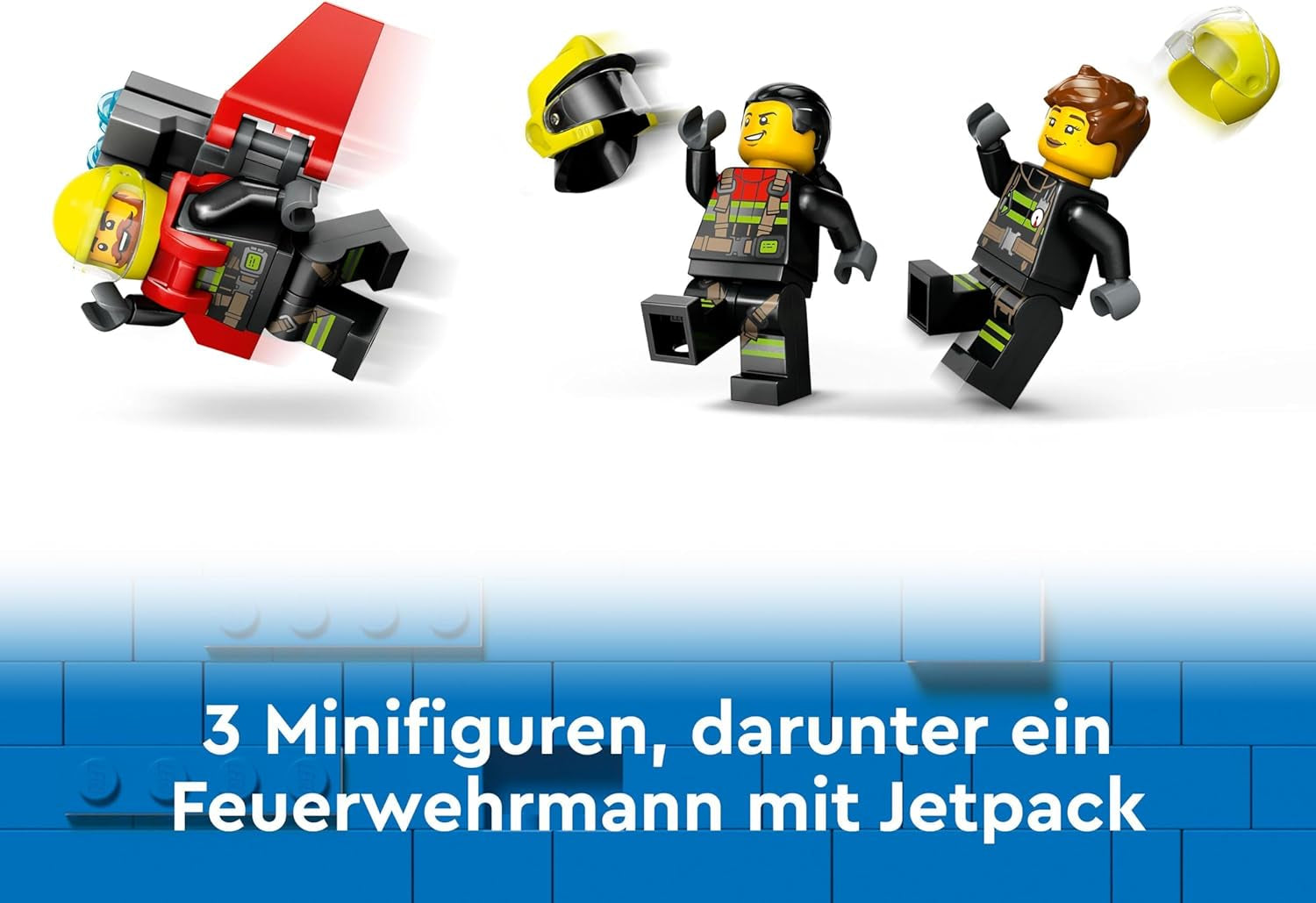 LEGO City Feuerwehrflugzeug, Kinderspielzeug-Flugzeug-Feuerwehrset, Bauset mit 3 Feuerwehrfiguren und Feuerdekoration, tolle Geschenkidee für Jungen und Mädchen ab 6 Jahren 60413 Bausets Besuchen Sie den LEGO-Store