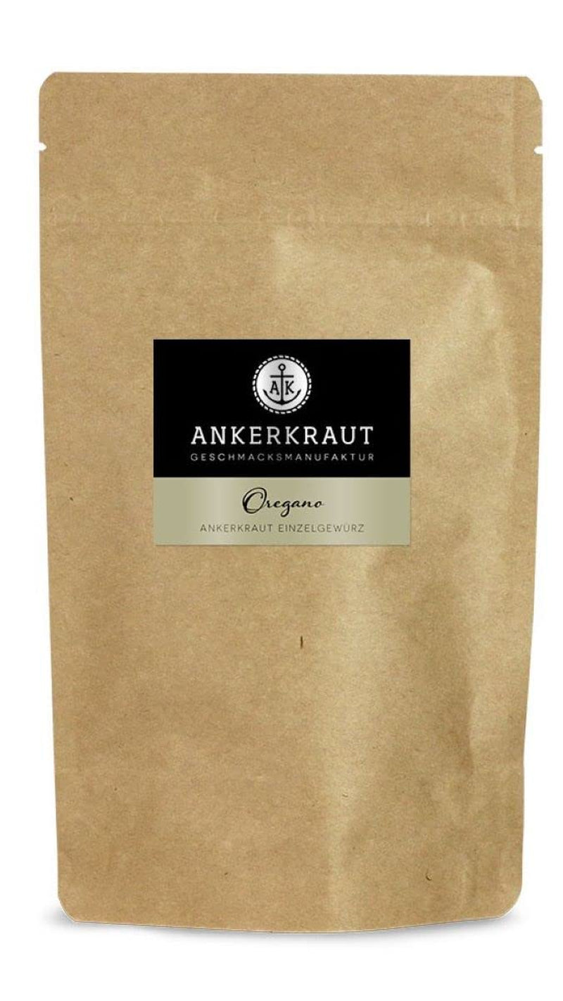 Ankerkraut Oregano Gewürze, getrocknet gegerbt, perfekt für Pizzasuppe, Tomate und Fisch, Kräuter zum Würzen, mediterrane Küche für zu Hause, Lecker Kochen, 20g im Korkenglas