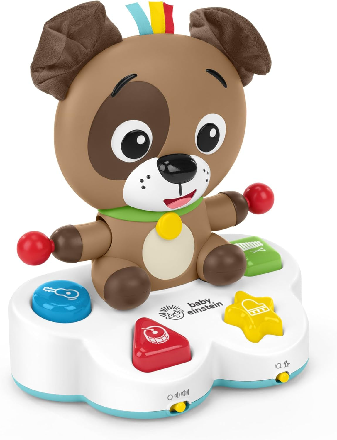 Baby Einstein, Drum & Learn Dean Musikalisches Lernspielzeug – Multisensorisches Babyspielzeug, 2 Spielmodi, Farben, Formen und Instrumente, über 50 Geräusche, ab 6 Monaten Babyspielzeug Naty Shop