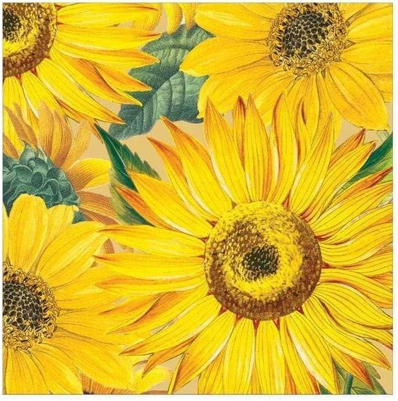 Sonnenblumen-Papierservietten, 20 Stück pro Packung