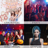 Sofortige Haarfarbe, 6 Farben, temporäre Haar-Mascara für Mädchen und Frauen, waschbare Haarkreide, Regenbogen-Haar-Mascara, Haarfarbe für Karneval, Halloween, Cosplay, Party, Geburtstag (A), Naty Shop Haarfarbe