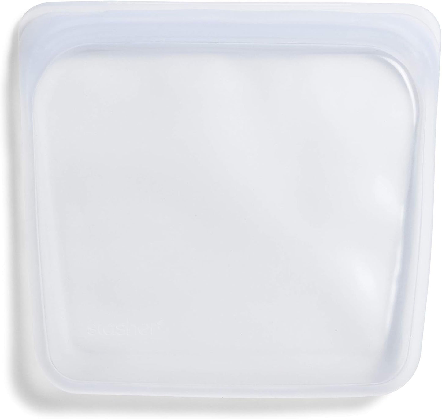 Stasher Bag, wiederverwendbar, Premium-Silikon-Lebensmittelbeutel, Sandwich-Beutel, transparent, langlebig, ofenspülmaschinenfest, gefriergeeignet, umweltfreundlich, auslaufsicher, 828 ml, Aufbewahrungsboxen für Lebensmittel, Naty Shop