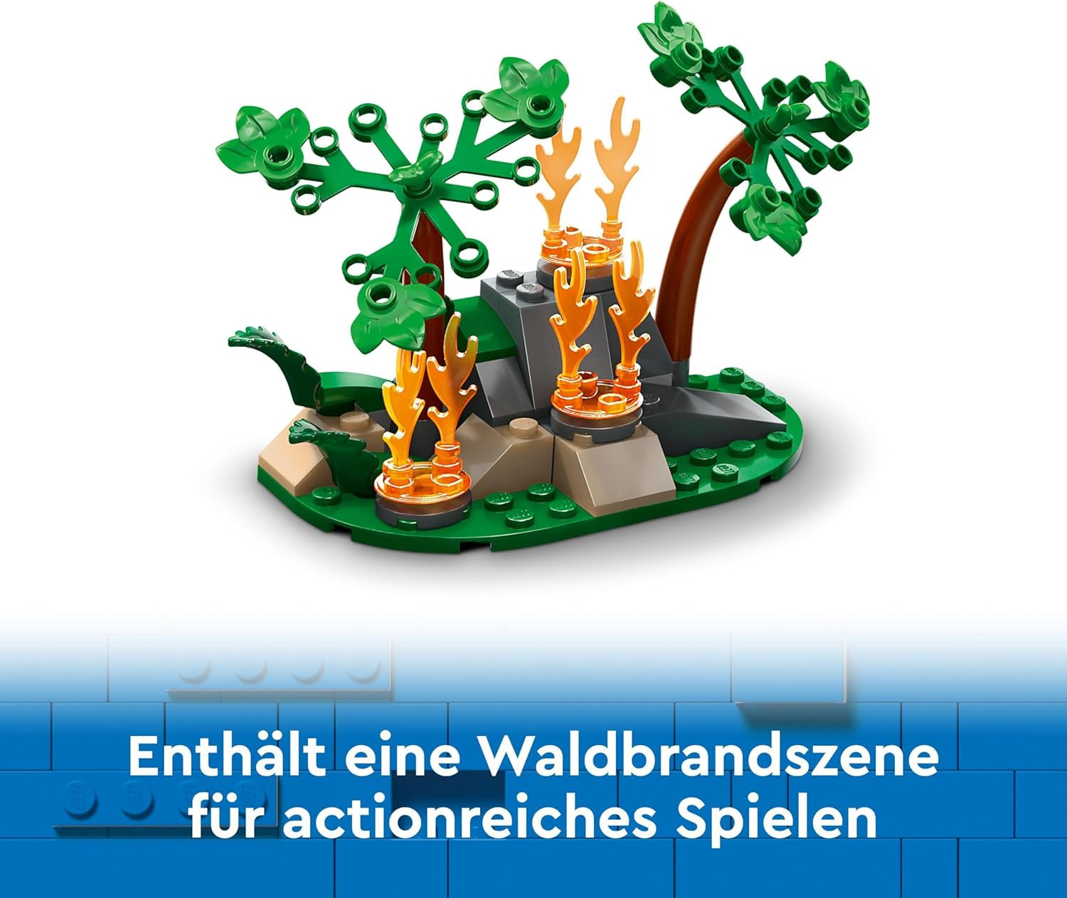 LEGO City Feuerwehrflugzeug, Kinderspielzeug-Flugzeug-Feuerwehrset, Bauset mit 3 Feuerwehrfiguren und Feuerdekoration, tolle Geschenkidee für Jungen und Mädchen ab 6 Jahren 60413 Bausets Besuchen Sie den LEGO-Store