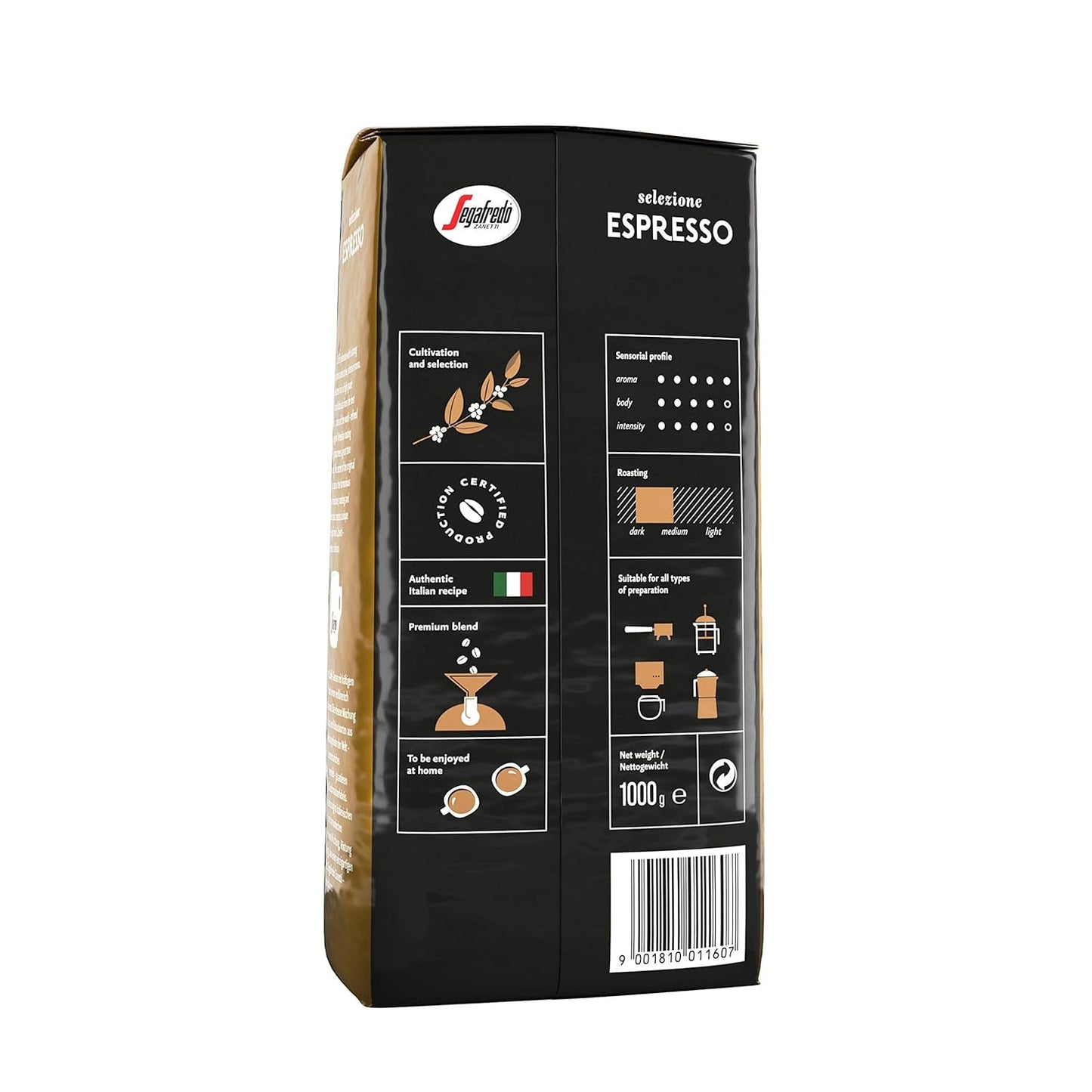 Segafredo - Auswahl an Espressobohnen - 8x 1 kg
