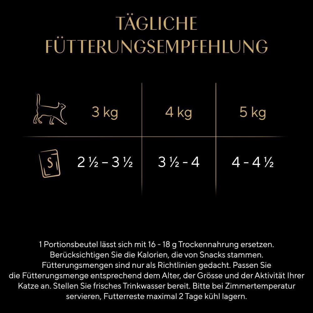 Sheba Sauce Collection Nassfutter für Katzen, Portionsbeutel, salziges Multipack, 4x12x85g